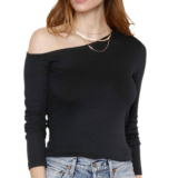 Heartloom Aimee Long Sleeve Tee – Black.