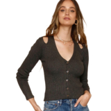 Heartloom Amity Cardi Ribbed Sweater – Galaxy.