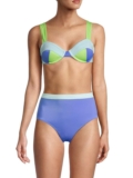 Women’s Lilo Colorblock Bra Bikini Top – Laguna Blue