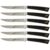 Elegance Set of 6 Steak Knives Black