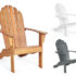 Solid Wood Adirondack Chair – Gray