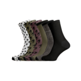 Womenâ€™s Breathable Fun + Funky Colorful Crew Socks (10-Pairs)