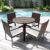 GoplusÂ® Cushioned Outdoor Patio Rattan Dining Chairs (Set of 4)