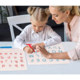 BleuZoo 2-in-1 Alphabet Magnetic Letter Tracing Board