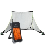 Voice Caddie SC200 Golf Net Practice Bundle – 10’x7′ Rounded Golf Net