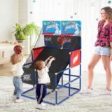 Kids’ Dual Shot Basketball Arcade Game with 4 Balls & Pump