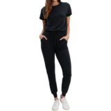 Splendid Eco Supersoft Flora Jumpsuit – Black.