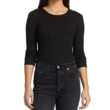 Splendid Glimmer Long Sleeve Shirt – Black.