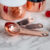 Modern 4-Piece Copper-Coated Stainless Steel Measuring Spoons
