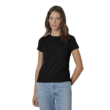 Velvet Sierra Vintage Slub Crew Neck Tee – Black.