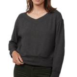 Velvet Sloe Cropped Sweater – Anthracite.