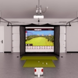 Flightscope X3 Garage Golf Simulator Package – 16′ Wide Garage x 14′ Wide Screen (X3)